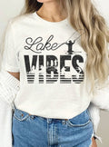 Lake Vibes Fishing Graphic - Adult & Kids T-Shirts, Sweatshirts & Hoodies apparel design preview 1