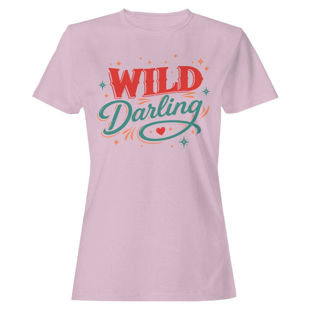 Wild Darling Retro Women's Light Pink - Adult & Kids T-Shirts, Sweatshirts & Hoodies apparel design preview 1