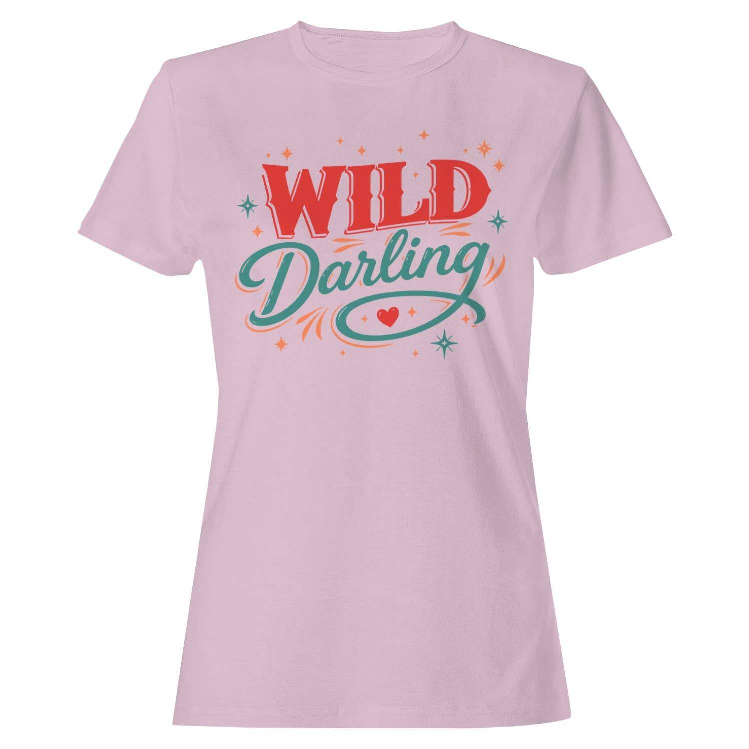 Wild Darling Retro Women's Light Pink - Adult & Kids T-Shirts, Sweatshirts & Hoodies apparel design preview 1