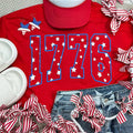 1776 Blue Puff White Stars Everyday - Adult & Kids T-Shirts, Sweatshirts & Hoodies apparel design preview 1