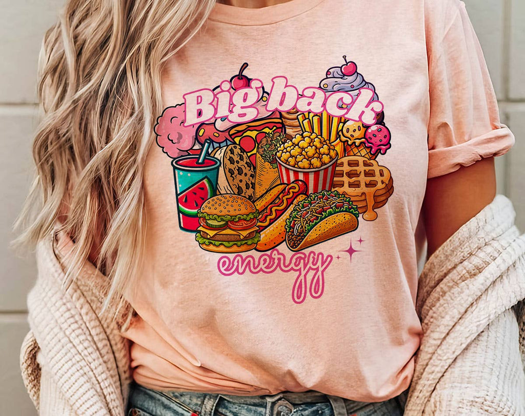 Big Back Energy Funny Gen Z Meme - Adult & Kids T-Shirts, Sweatshirts & Hoodies apparel design preview 1
