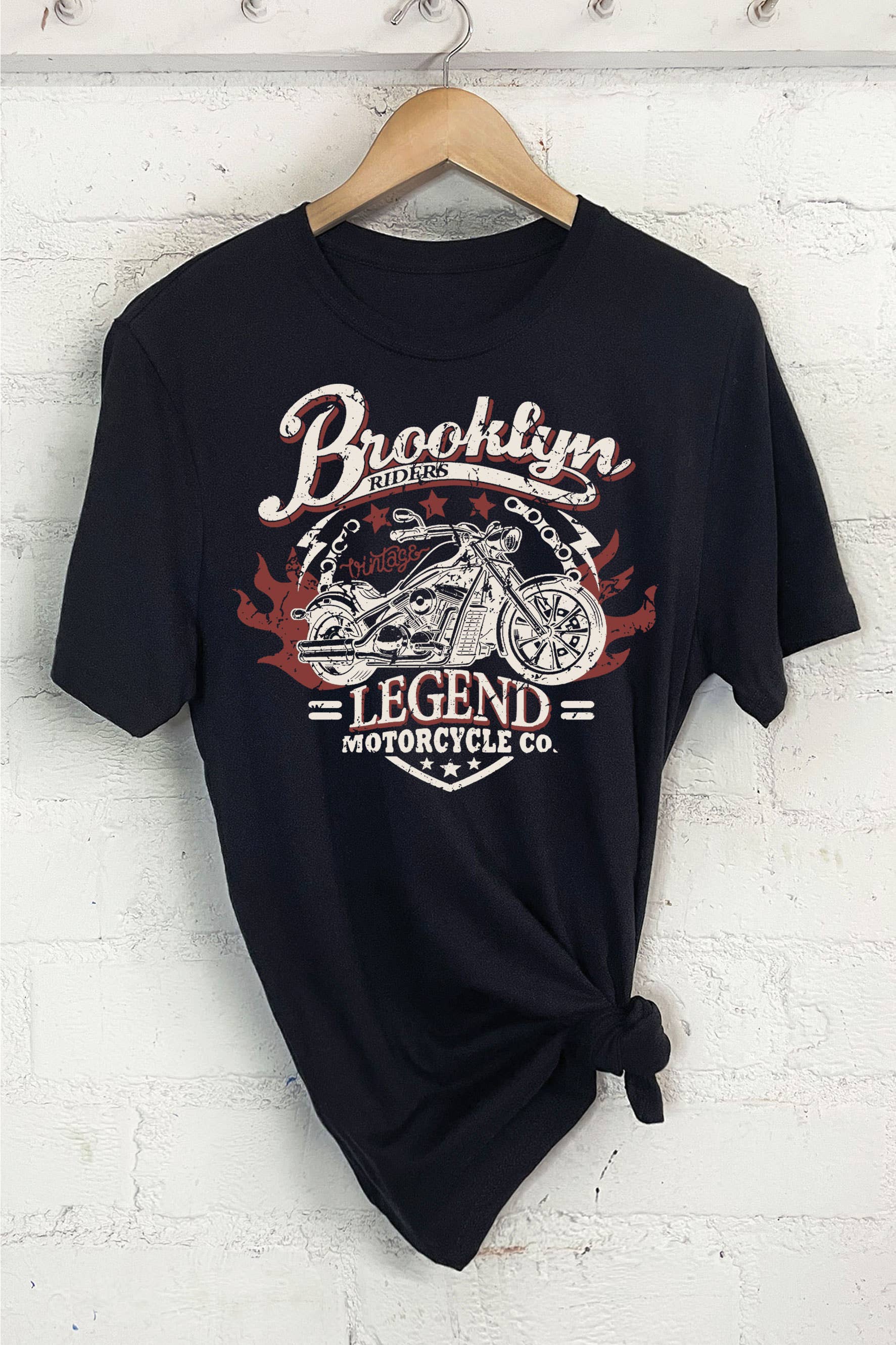 Brooklyn Riders Legend Motorcycle Graphic - Adult & Kids T-Shirts, Sweatshirts & Hoodies apparel design preview 1