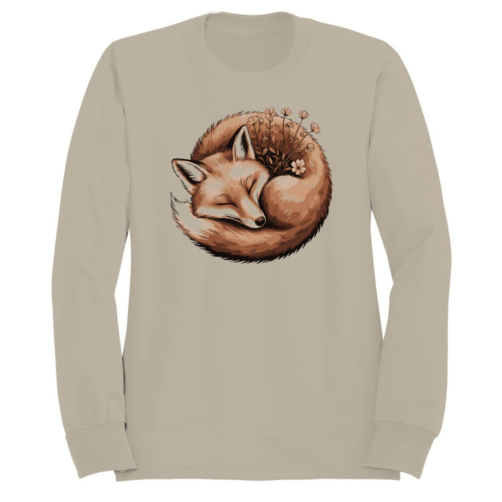 Fox Wildflowers Illustration Women's - Adult & Kids T-Shirts, Sweatshirts & Hoodies apparel design preview 1