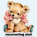 Recovering Slut Funny Sticker Decal, Vintage, - Adult & Kids T-Shirts, Sweatshirts & Hoodies apparel design preview 1
