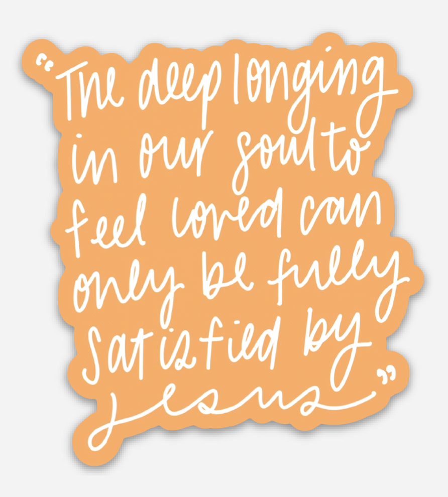 Fully Satisfied Sticker Christian Gift - Adult & Kids T-Shirts, Sweatshirts & Hoodies apparel design preview 1