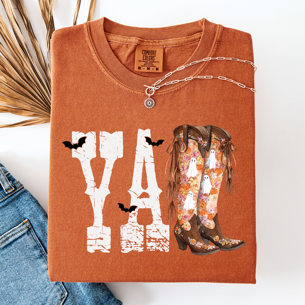 Y'all, Cowboy Boots, Western, Halloween, Autumn Fall - Adult & Kids T-Shirts, Sweatshirts & Hoodies apparel design preview 1