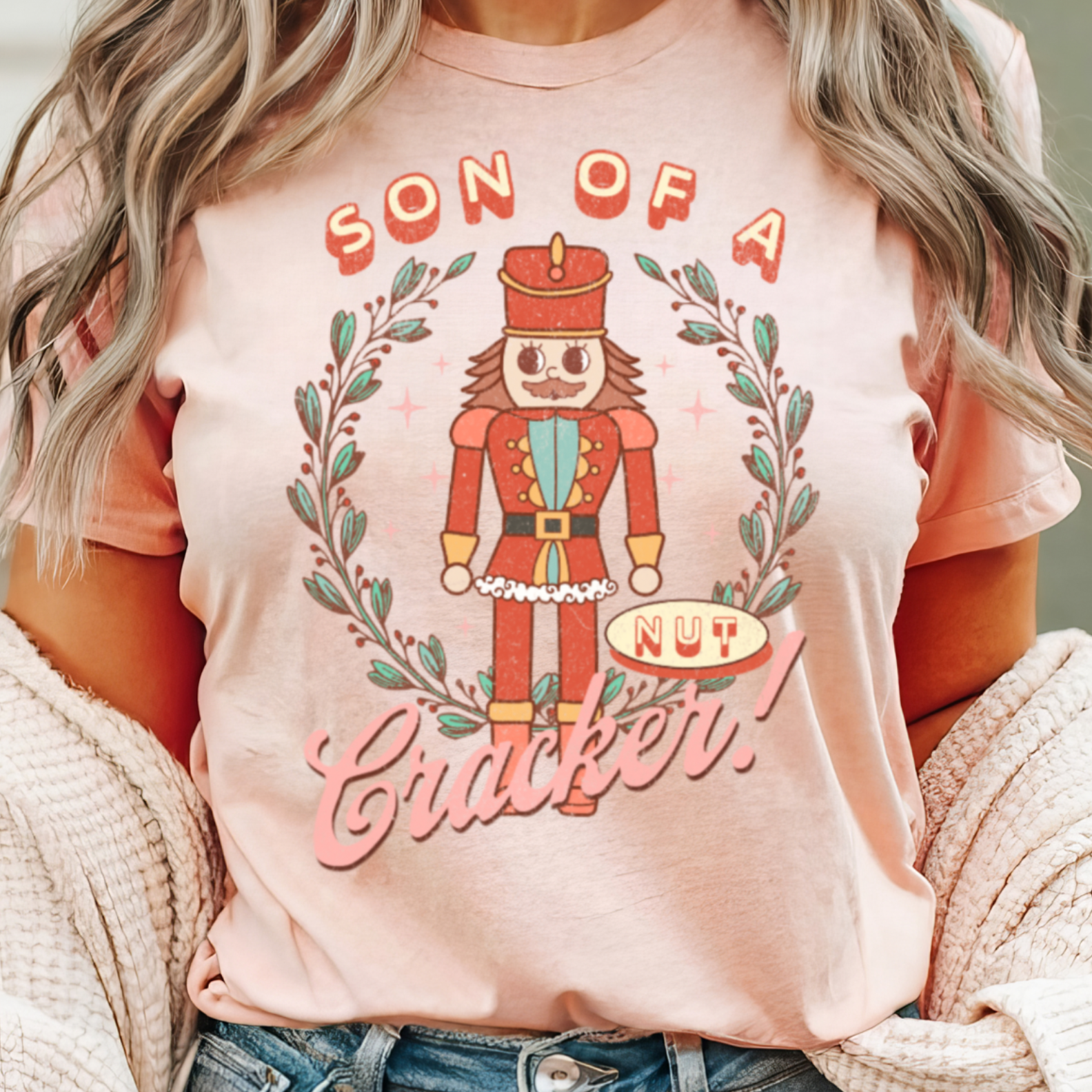 Son of A Nutcracker Christmas Graphic Bella Canvas - Adult & Kids T-Shirts, Sweatshirts & Hoodies apparel design preview 1