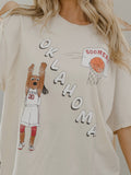 Ou Sooners Retro Basketball Off White Thrifted - Adult & Kids T-Shirts, Sweatshirts & Hoodies apparel design preview 1