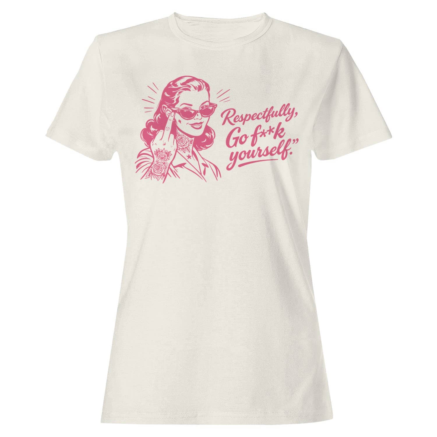 Sarcastic Woman Retro Art Women's - Adult & Kids T-Shirts, Sweatshirts & Hoodies apparel design preview 1