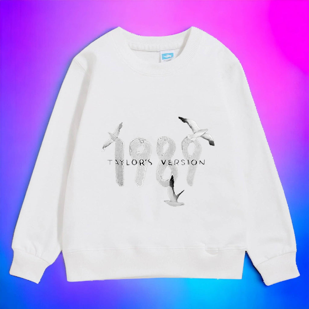 Young Swiftie Vibes Taylor's Version Kids Jumper - Adult & Kids T-Shirts, Sweatshirts & Hoodies apparel design preview 1