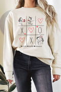 Xoxo Valentine Tic Tac Toe Puff Mineral Graphic - Adult & Kids T-Shirts, Sweatshirts & Hoodies apparel design preview 1