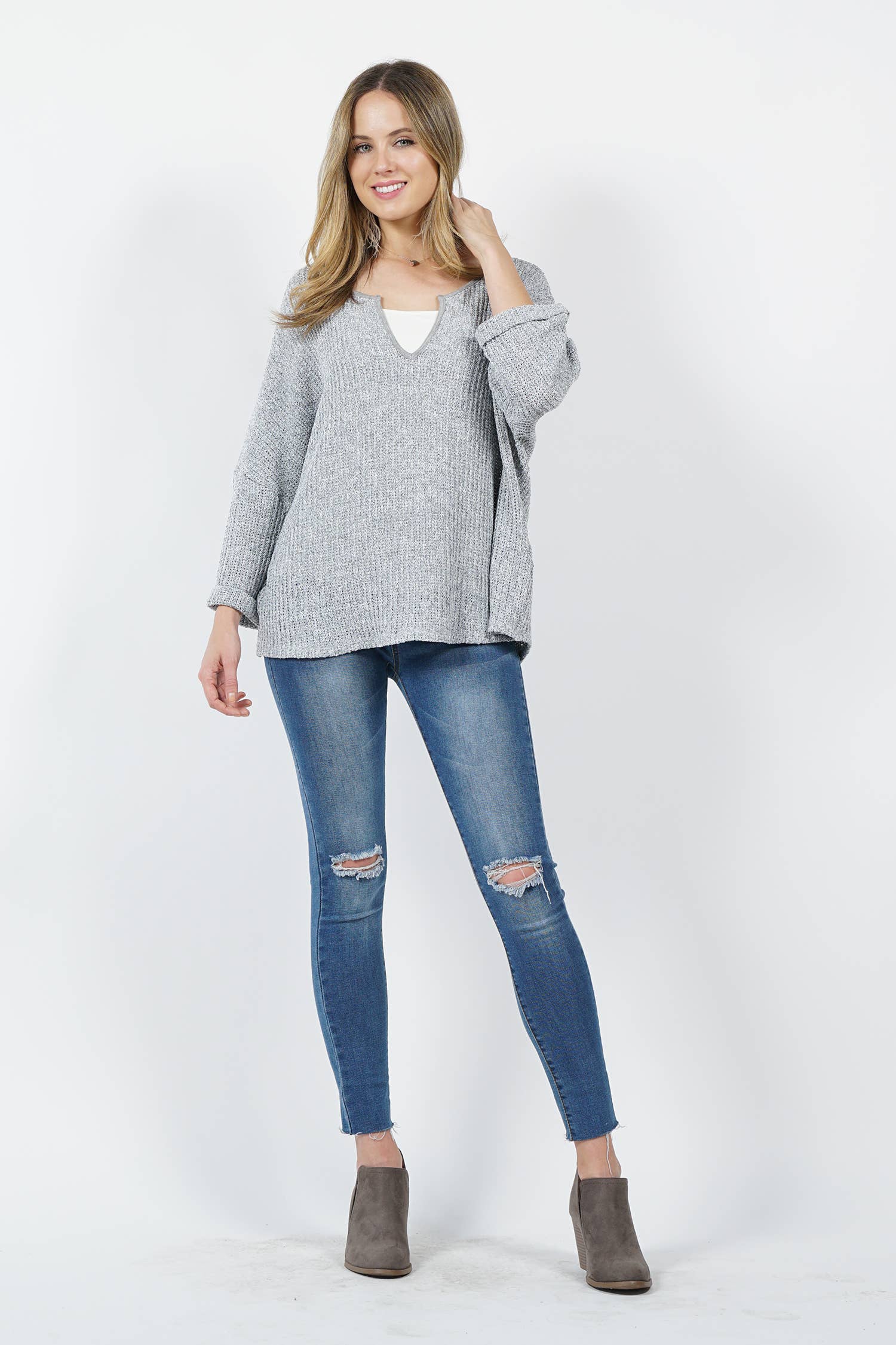 ...SI-11564 Wide Sleeve Loose Fit Sweater - Adult & Kids T-Shirts, Sweatshirts & Hoodies apparel design preview 1