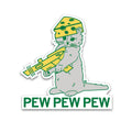 Cheesehead Pew Die-Cut Sticker - Adult & Kids T-Shirts, Sweatshirts & Hoodies apparel design preview 1