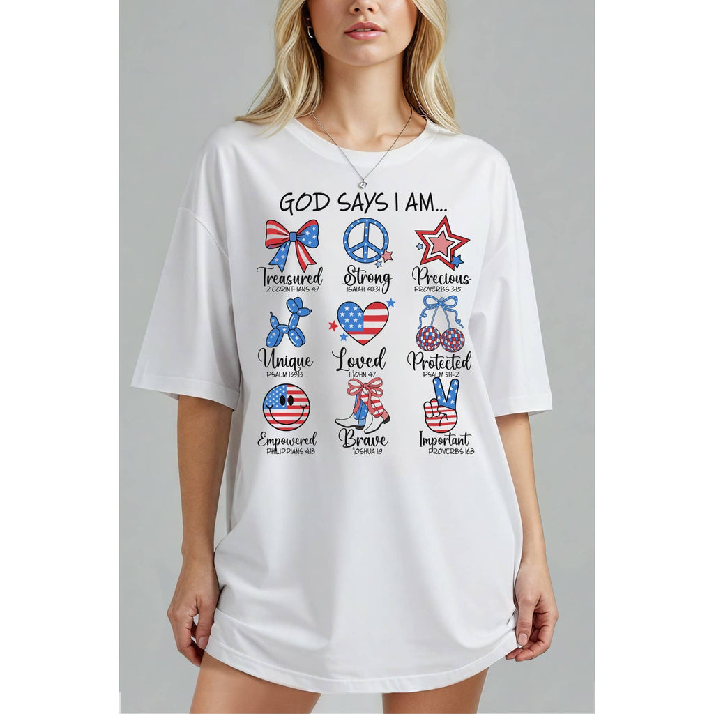 God Says I Am Oversized - Adult & Kids T-Shirts, Sweatshirts & Hoodies apparel design preview 1