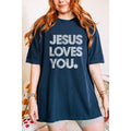 Jesus Loves You Vintage Graphic Oversized - Adult & Kids T-Shirts, Sweatshirts & Hoodies apparel design preview 1