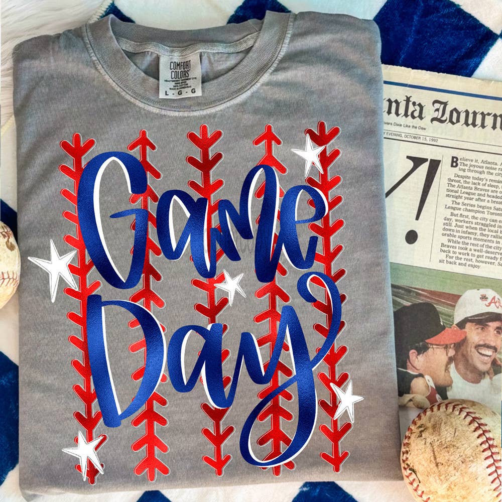 Faux Metallic Game Day - Adult & Kids T-Shirts, Sweatshirts & Hoodies apparel design preview 1