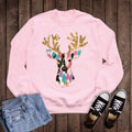 Christmas Brushstroke Deer - Adult & Kids T-Shirts, Sweatshirts & Hoodies apparel design preview 1