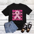 Cancer Survivor Ribbon Graphic - Adult & Kids T-Shirts, Sweatshirts & Hoodies apparel design preview 1
