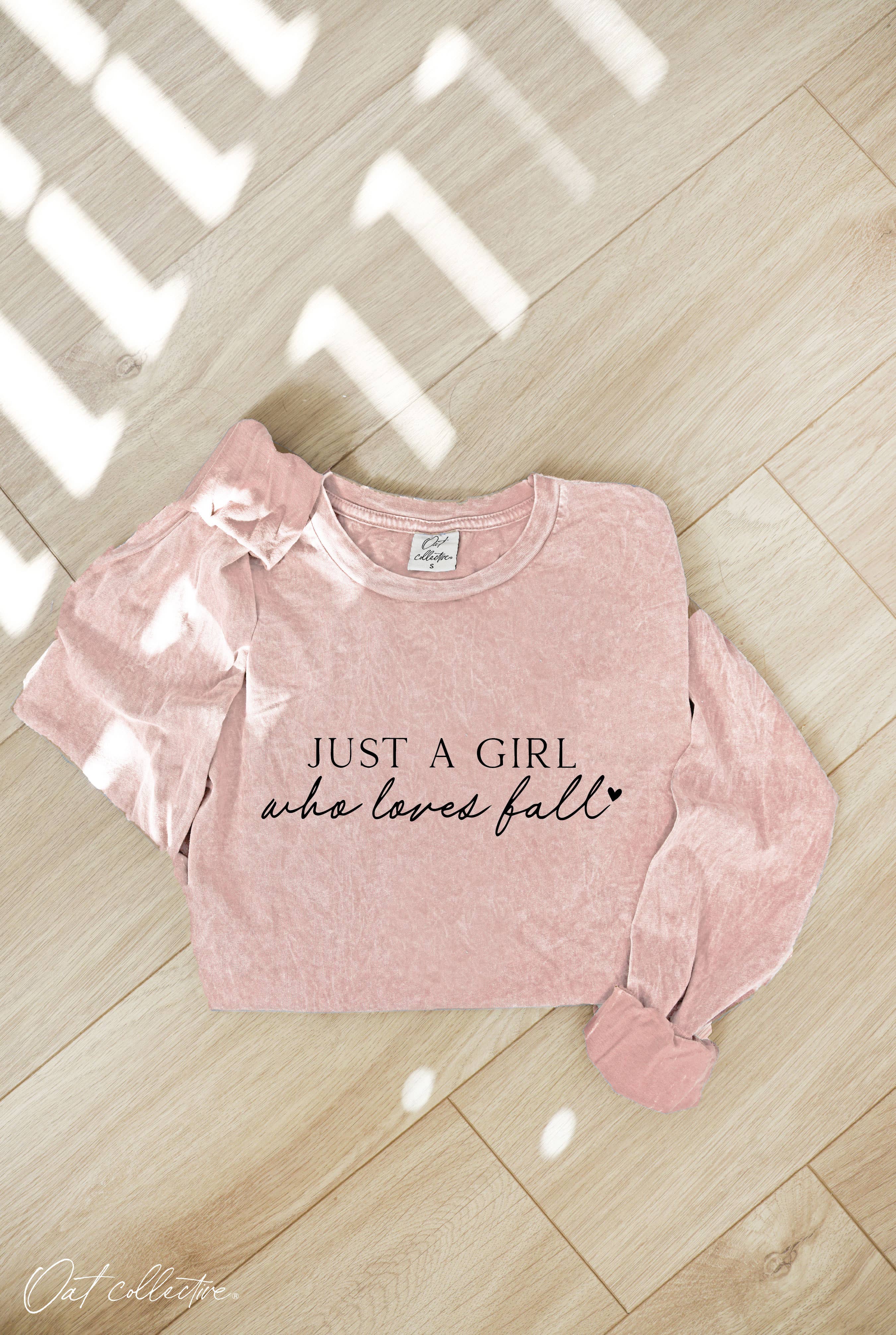 Just A Girl Who Mineral Washed Graphic Top - Adult & Kids T-Shirts, Sweatshirts & Hoodies apparel design preview 1