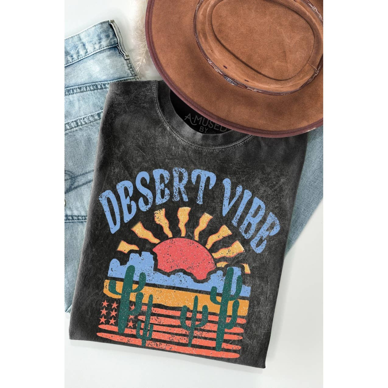 Desert Vibe Mineral Wash - Adult & Kids T-Shirts, Sweatshirts & Hoodies apparel design preview 1
