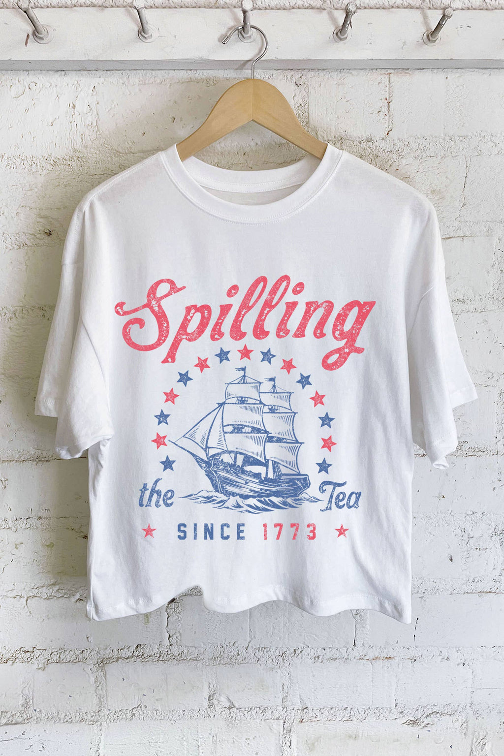 Spilling the Tea Ship Graphic - Adult & Kids T-Shirts, Sweatshirts & Hoodies apparel design preview 1