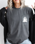 Ghost Arms Crossed, Halloween Pocket - Adult & Kids T-Shirts, Sweatshirts & Hoodies apparel design preview 1