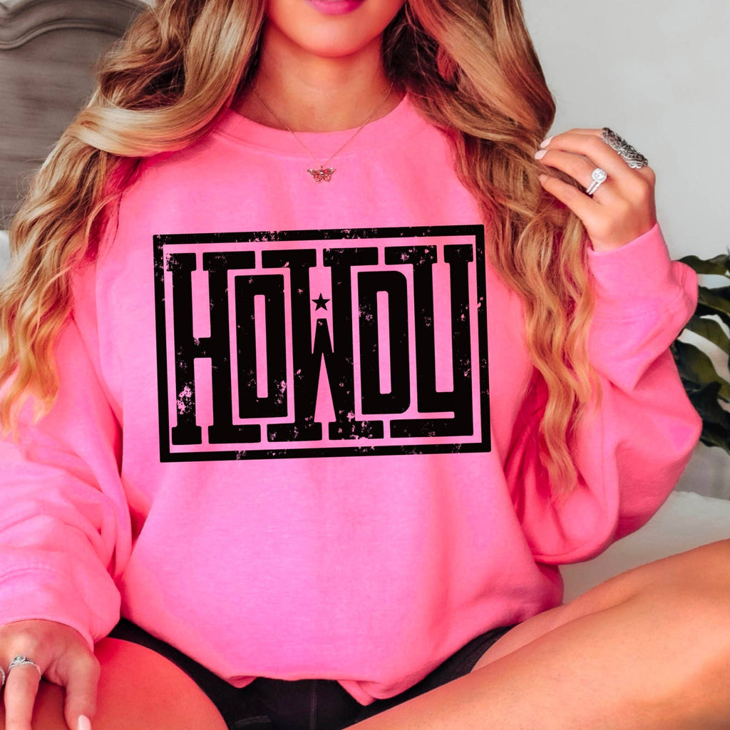 Howdy Western Graphic - Adult & Kids T-Shirts, Sweatshirts & Hoodies apparel design preview 1