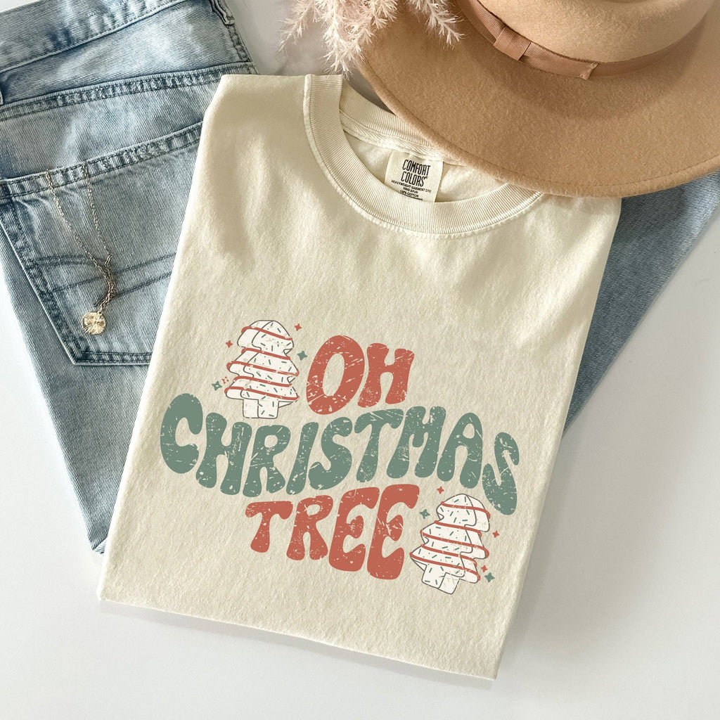 Oh Christmas Tree, Cakes, Snacks, Funny, Winter - Adult & Kids T-Shirts, Sweatshirts & Hoodies apparel design preview 1