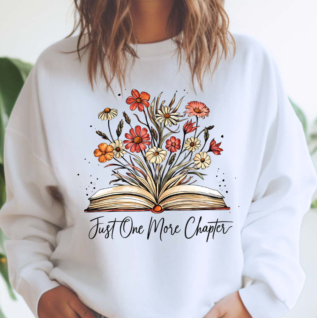 Just One More Chapter Crewneck - Adult & Kids T-Shirts, Sweatshirts & Hoodies apparel design preview 1