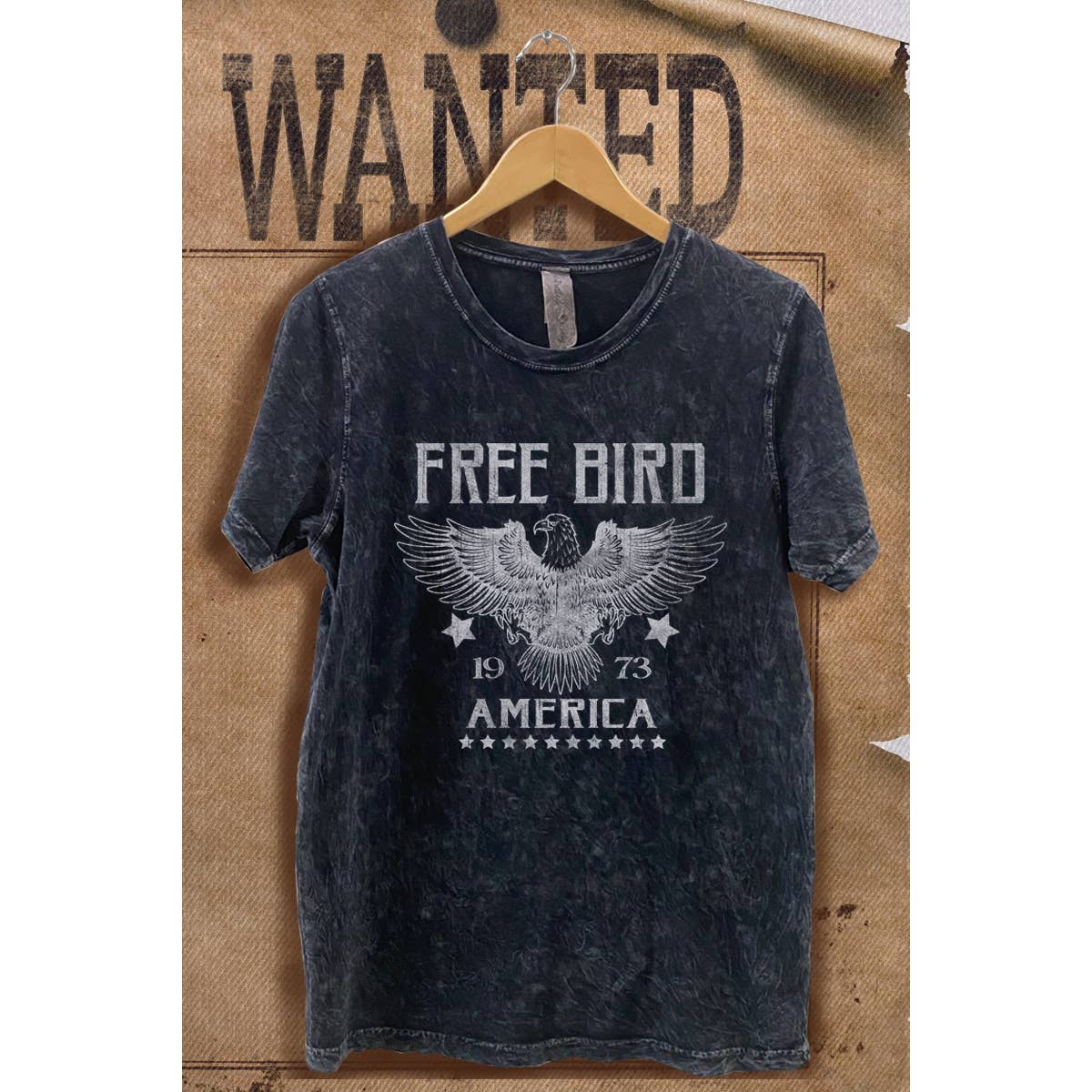Free Bird Wash Vintage Graphic - Adult & Kids T-Shirts, Sweatshirts & Hoodies apparel design preview 1