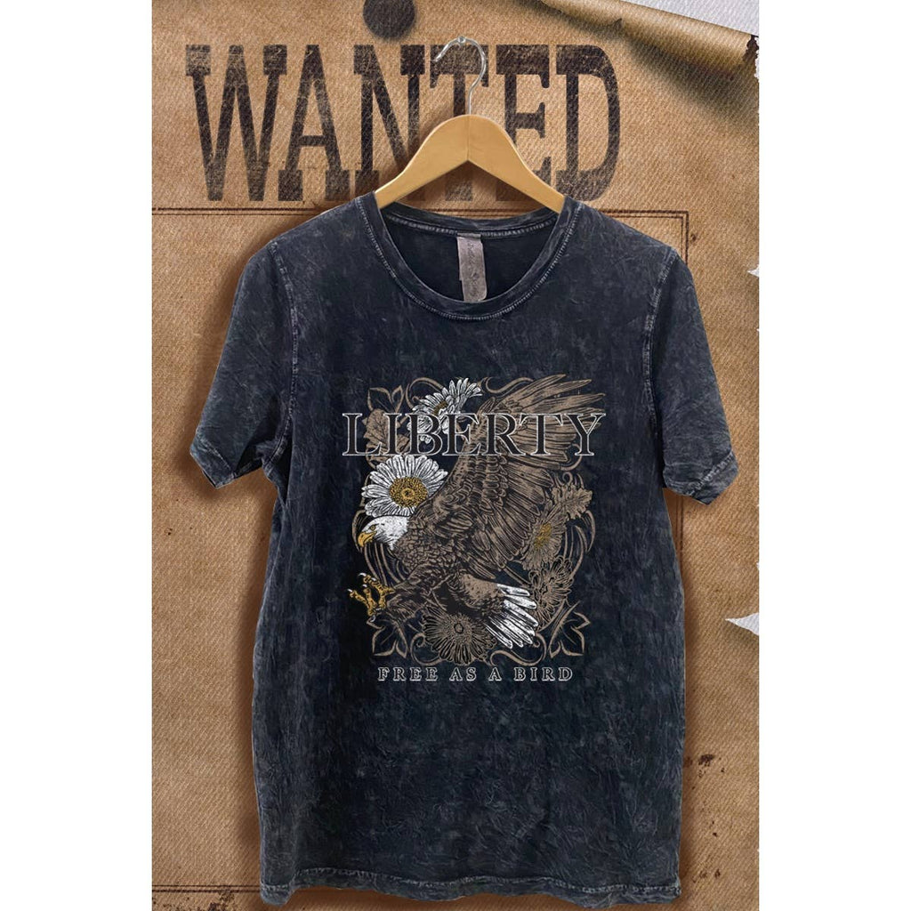 Liberty Free As A Bird Wash Vintage Graphic - Adult & Kids T-Shirts, Sweatshirts & Hoodies apparel design preview 1