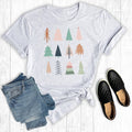 Merry Christmas Trees Graphic - Adult & Kids T-Shirts, Sweatshirts & Hoodies apparel design preview 1