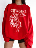Cowgirl Era Western Graphic Red - Adult & Kids T-Shirts, Sweatshirts & Hoodies apparel design preview 1