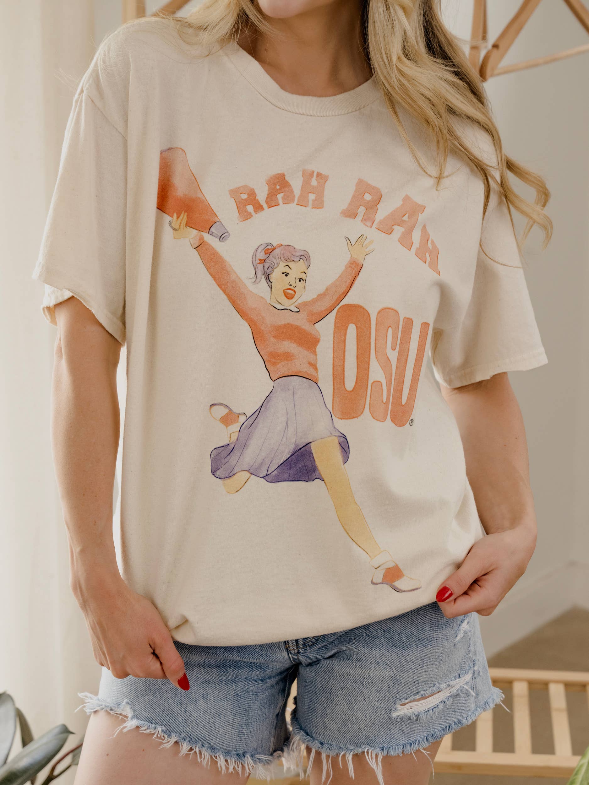 Osu Cowboys Rah Off White Thrifted - Adult & Kids T-Shirts, Sweatshirts & Hoodies apparel design preview 1