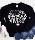 Cupid's Favorite Nurse Valentine's Day Sweet - Adult & Kids T-Shirts, Sweatshirts & Hoodies apparel design preview 1