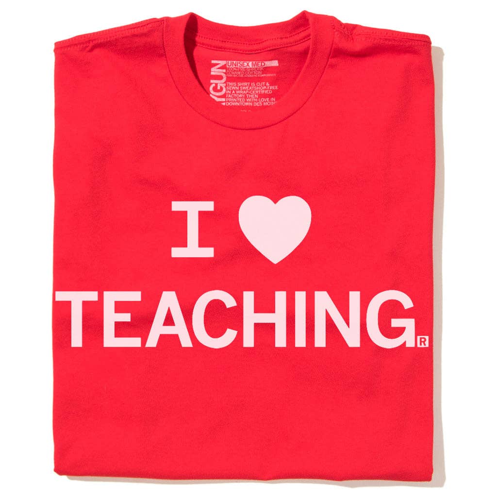 I Heart Teaching (R) - Adult & Kids T-Shirts, Sweatshirts & Hoodies apparel design preview 1