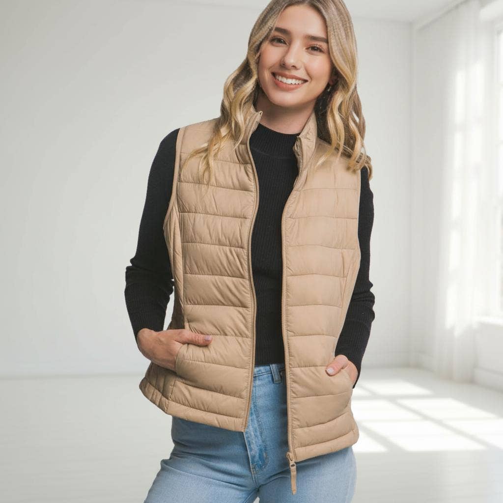 Ultra Lightweight Padded Puffer Vest w/ Pouch - Adult & Kids T-Shirts, Sweatshirts & Hoodies apparel design preview 1