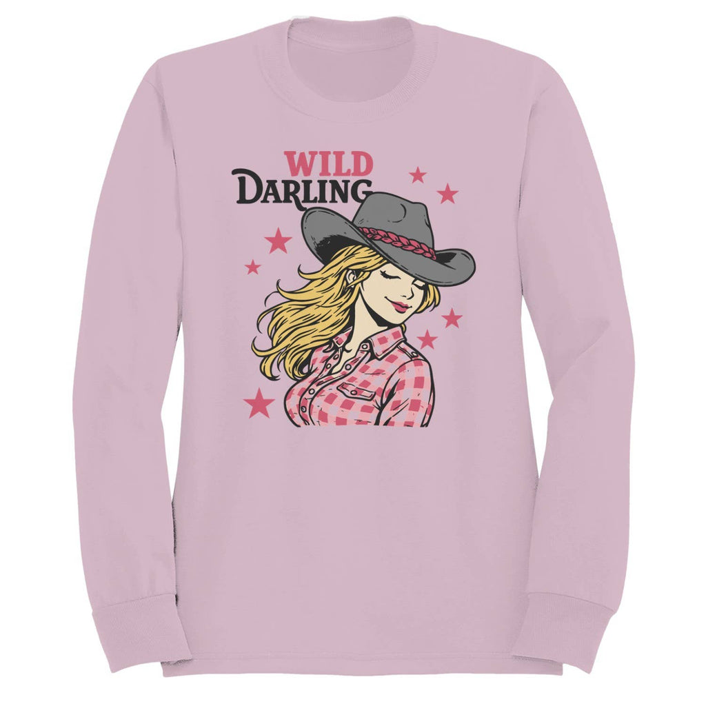 Wild Darling Cowgirl Women's Light Pink - Adult & Kids T-Shirts, Sweatshirts & Hoodies apparel design preview 1
