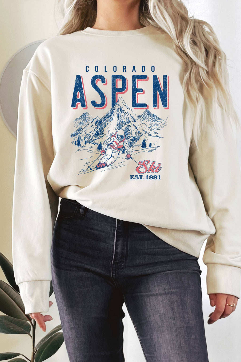 Colorado Aspen Ski Graphic Terry - Adult & Kids T-Shirts, Sweatshirts & Hoodies apparel design preview 1