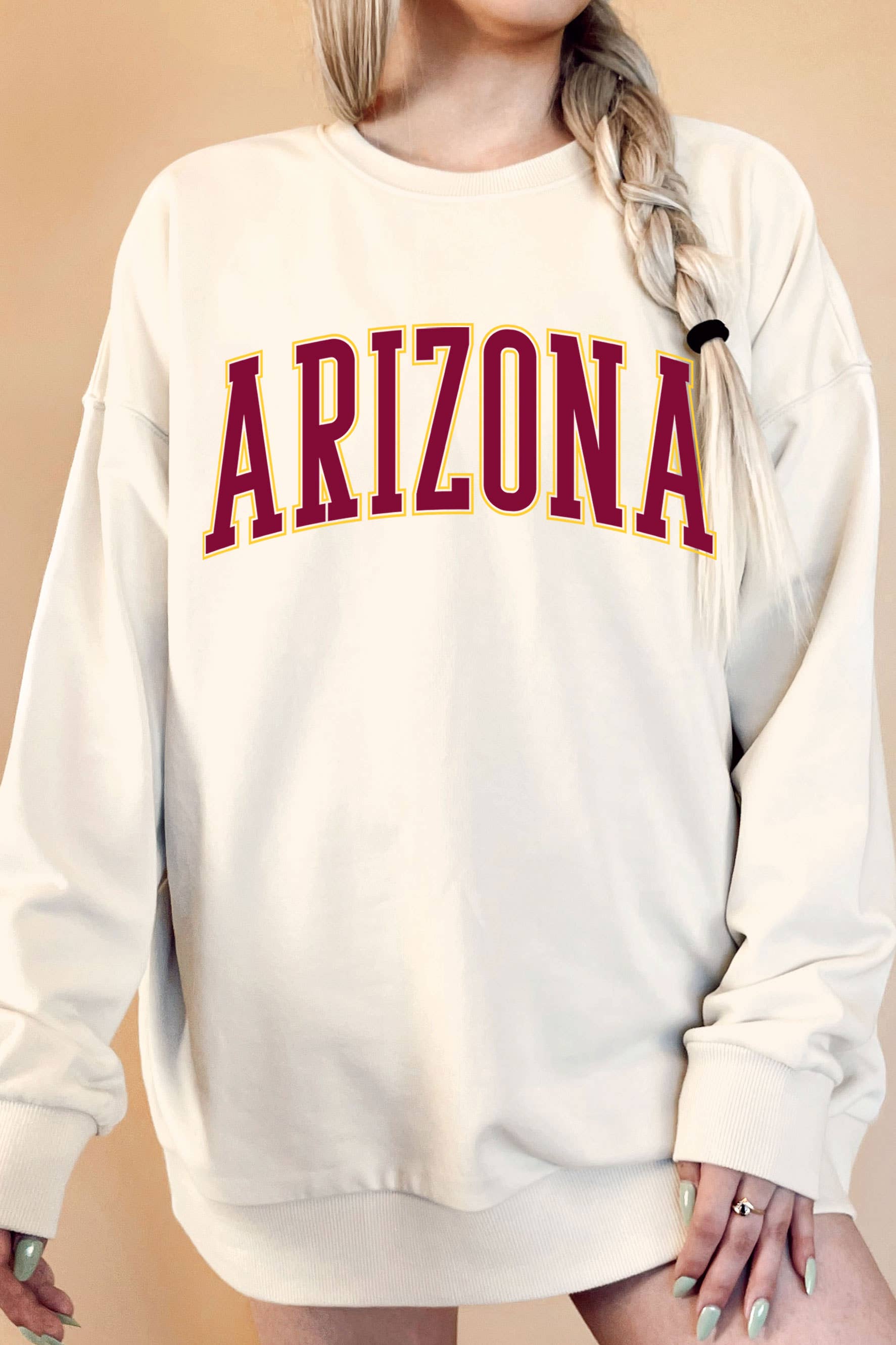 Arizona Puff Print Oversize Graphix Terry - Adult & Kids T-Shirts, Sweatshirts & Hoodies apparel design preview 1