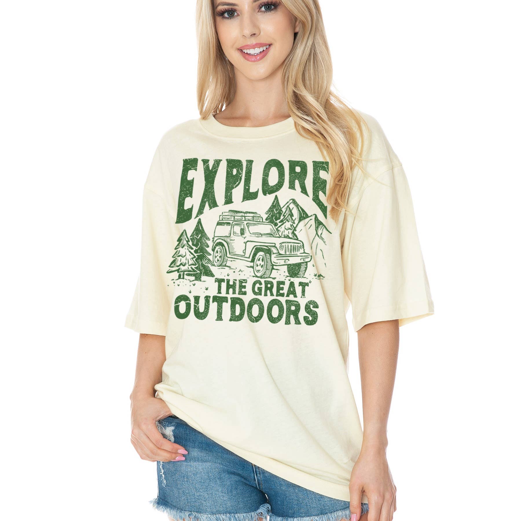 Unisex Oversized Explore the Great Outdoor - Adult & Kids T-Shirts, Sweatshirts & Hoodies apparel design preview 1