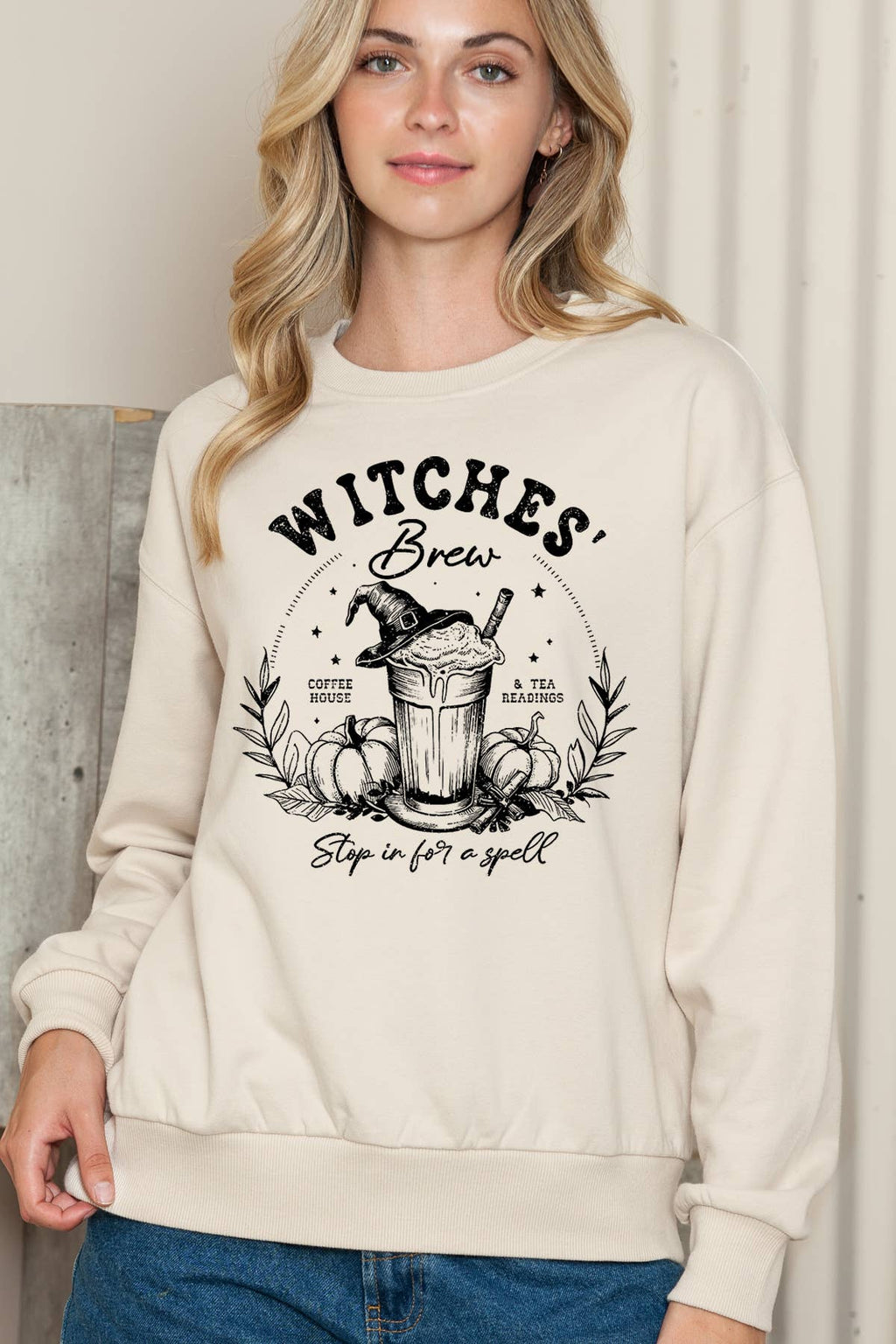 Women Halloween Graphic Print Sweater Top - Adult & Kids T-Shirts, Sweatshirts & Hoodies apparel design preview 1