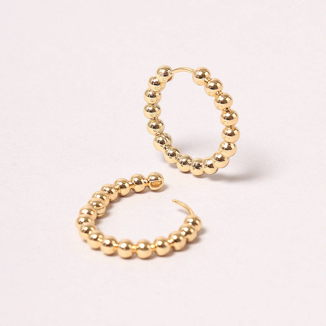14K Gold-Dipped Ball Hoop Earring - Adult & Kids T-Shirts, Sweatshirts & Hoodies apparel design preview 1