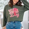 Gold Glitter Breast Cancer Game Day Chenille Patch - Adult & Kids T-Shirts, Sweatshirts & Hoodies apparel design preview 1