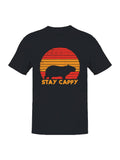 Retro Capybara Sunset Graphic Men's - Adult & Kids T-Shirts, Sweatshirts & Hoodies apparel design preview 1