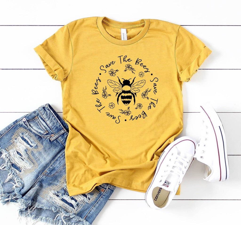 Save the Bees - Adult & Kids T-Shirts, Sweatshirts & Hoodies apparel design preview 1