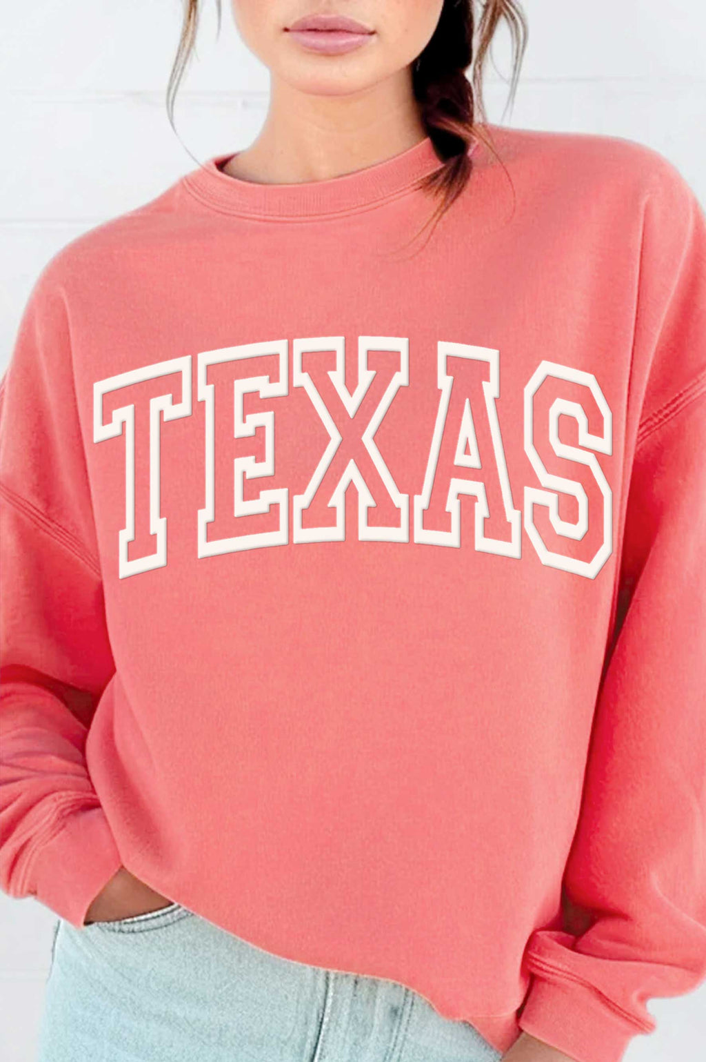 Texas Puff Graphic Brushed - Adult & Kids T-Shirts, Sweatshirts & Hoodies apparel design preview 1