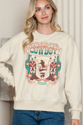 Women Cowboy Rodeo Graphic Print Sweater Top - Adult & Kids T-Shirts, Sweatshirts & Hoodies apparel design preview 1