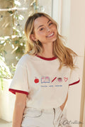 Teach Love Inspire Ringer Graphic Top - Adult & Kids T-Shirts, Sweatshirts & Hoodies apparel design preview 1