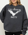 Y'all Drive Me Batty, Spooky, Bat, Halloween - Adult & Kids T-Shirts, Sweatshirts & Hoodies apparel design preview 1